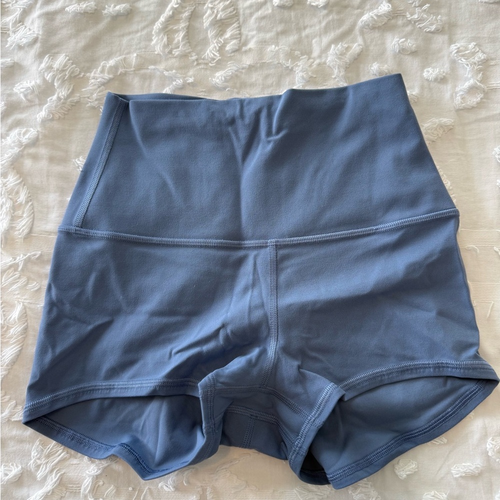 lululemon Align 2” High-Waist Athletic Shorts — Slate Blue